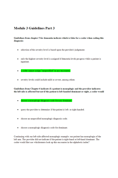HIT 205 Module 3 Guidelines Part 3