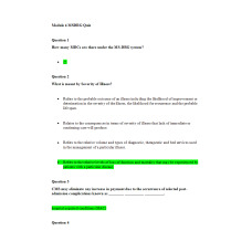 HIT 205 Module 4 MSDRG Quiz