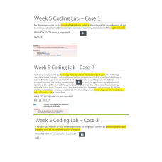 HIT 205 Module 5 Coding Lab - Case 1, 2, 3, 4, 5, 6