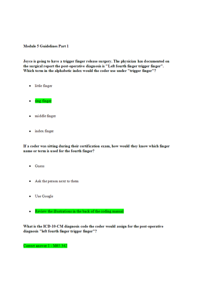 HIT 205 Module 5 Guidelines Part 1