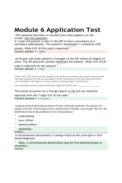 HIT 205 Module 6 Application Test