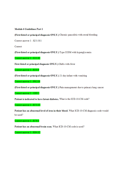 HIT 205 Module 6 Guidelines Part 1