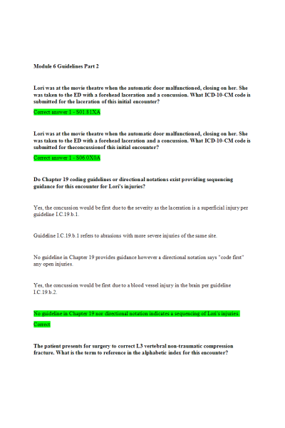 HIT 205 Module 6 Guidelines Part 2