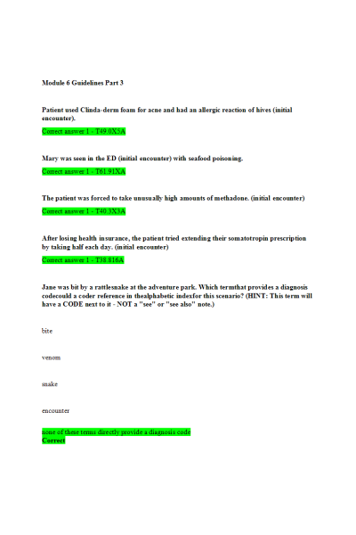 HIT 205 Module 6 Guidelines Part 3