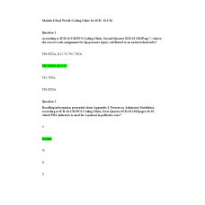 HIT 205 Module 6 Real World Coding Clinic for ICD- 10-CM