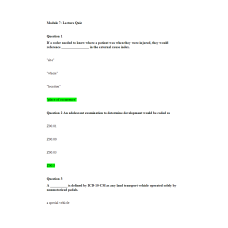 HIT 205 Module 7 Lecture Quiz