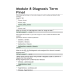 HIT 205 Module 8 Diagnosis Term Final