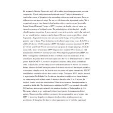 NR 576 Week 7 Assignment; Clinical Practice Guidelines - Benign Paroxysmal Positional Vertigo Paper Transcript