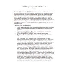 NR 715 Week 2 Discussion; The DNP-Prepared Nurse and The Global Burden of Disease
