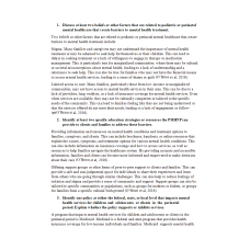 NR 606 Week 1 Discussion; Pediatric and Perinatal Mental Health.