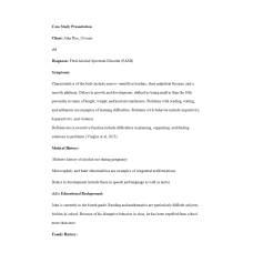 NR 606 Week 5 Discussion; ADHD Case Study Presentation - Client; John Doe, 10 years old