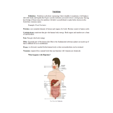 Digital Study Guide; Nutrition