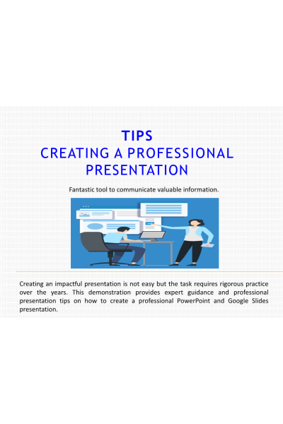Creating Professional Presentation