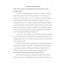 NR 602 Week 3 iHuman Reflection