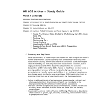 NR 602 Week 4 Midterm Study Guide