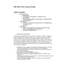 NR 602 Week 8 Final Study Guide