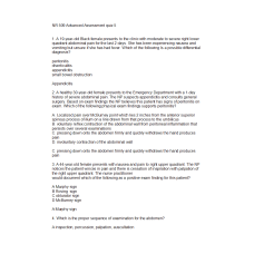 NR 509 Week 5 Quiz