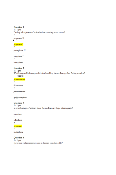 BIOS 251 Week 5 Exam 2 (Weeks 3 and 4)