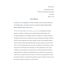 NR 509 Week 8 Assignment; Reflection on Learning