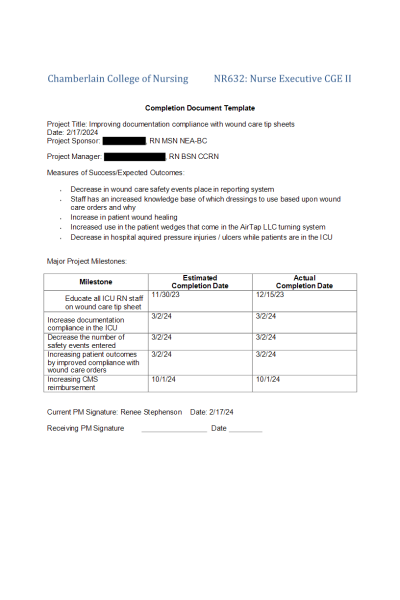 NR 632 Week 6 Completion Document