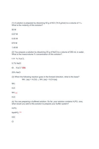 CHEM 120 Week 5 Exam 2 (Units 3 and 4)