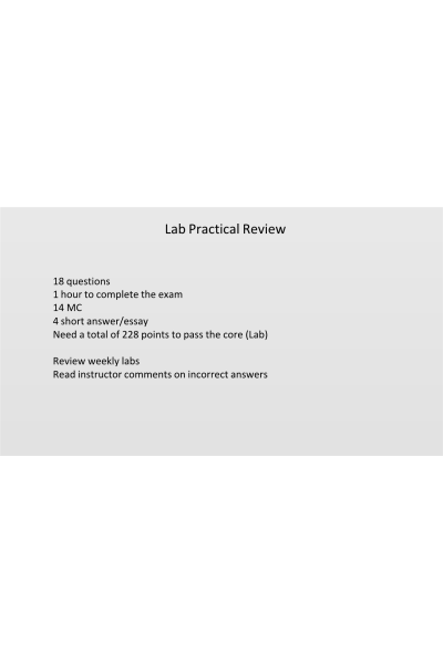 CHEM 120 Week 8 Lab Practicum Review