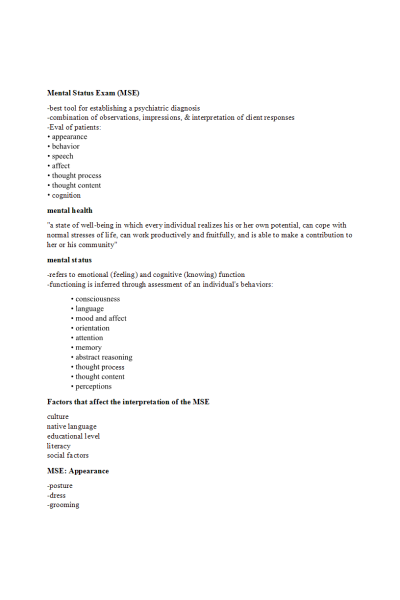 NR 548 Week 6 Exam 3 - Review