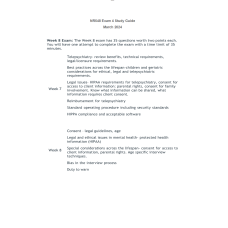 NR 548 Week 8 Exam Study Guide
