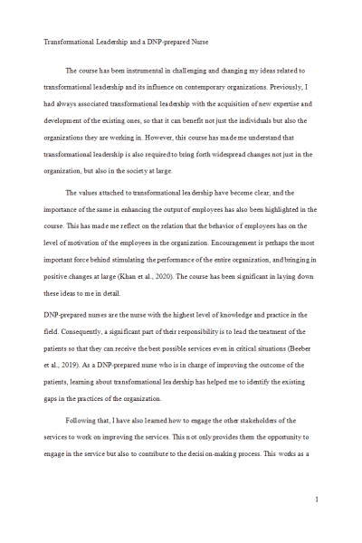NR 703 Week 8 Discussion; Reflection on Learning and Practice Readiness