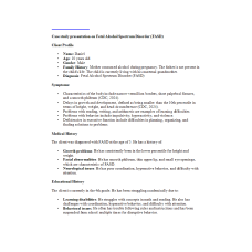 NR 606 Week 5 Discussion; ADHD Case Study - Fetal Alcohol Spectrum Disorder (FASD)