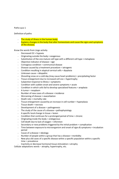 NR 283 Week 2 Quiz 1 (Chp 1, 20, 21, 26, 28) - 20 points