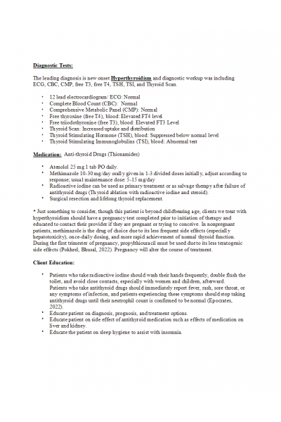 NR 601 Week 3 iHuman plan - This is a complete care plan for iHuman Week 3