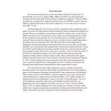 NR 601 Week 6 Discussion; Mental Helath Screening