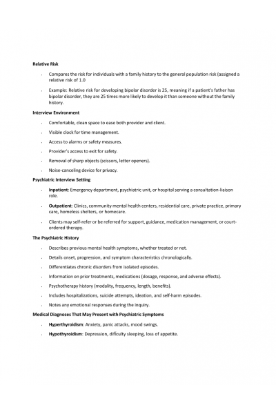 NR 548 Exam 2 Study Guide