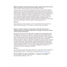 NR 667 Week 1 State-Specific Prescribing Laws and Regulations Quiz