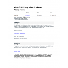 NR 667 Week 3 Full Length Practice Exam