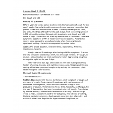 NR 602 Week 3 iHuman case Kathleen Hamilton - Cough & SOB Case  of 16yo Female Patient